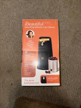 Easy-Prep Electric Can Opener - Black/Gold